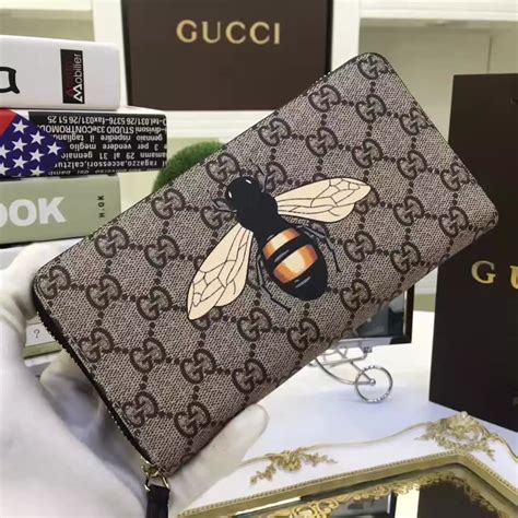 gucci bee wallet replica|gucci bee wallet women's.